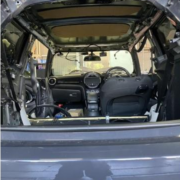 ＭＩＮＩ　内装補修・修理　天井垂れてくる　ルーフライニング交換