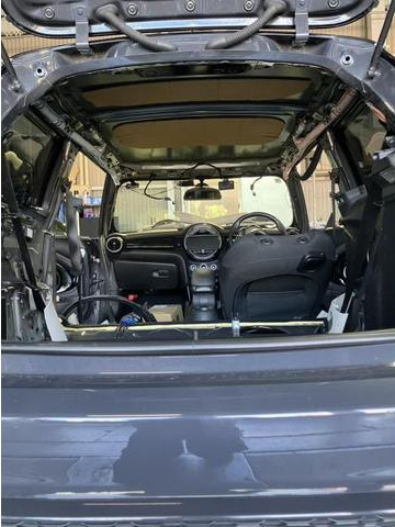 ＭＩＮＩ　内装補修・修理　天井垂れてくる　ルーフライニング交換